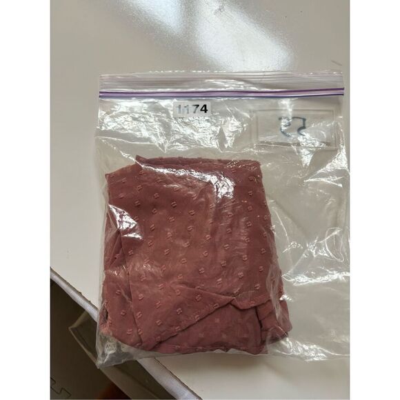 Wishlist apparel Sleeveless Ruffle Front Blouse – Rose Pink, size large - Picture 8 of 9